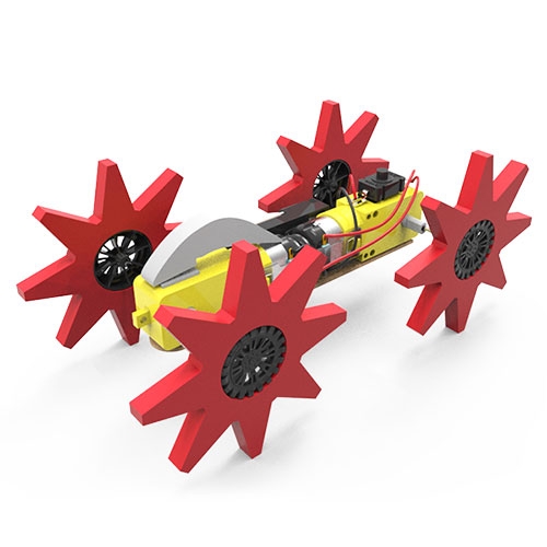 뒤집혀도 가는 파워로봇 아무데나