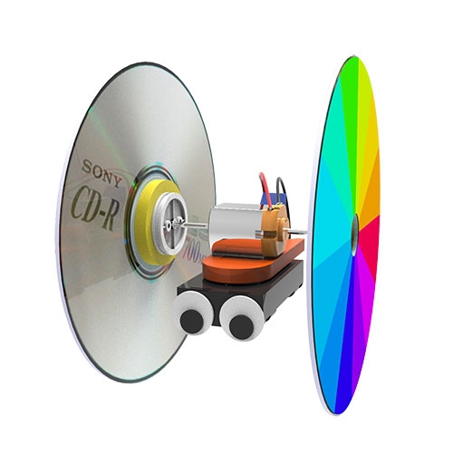 색혼합 투휠 로봇-1인용