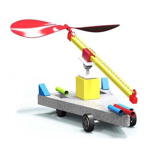 수륙양용 고무동력 풍력보트카(1인용)