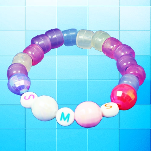 자외선야광 이니셜팔찌- 10인용