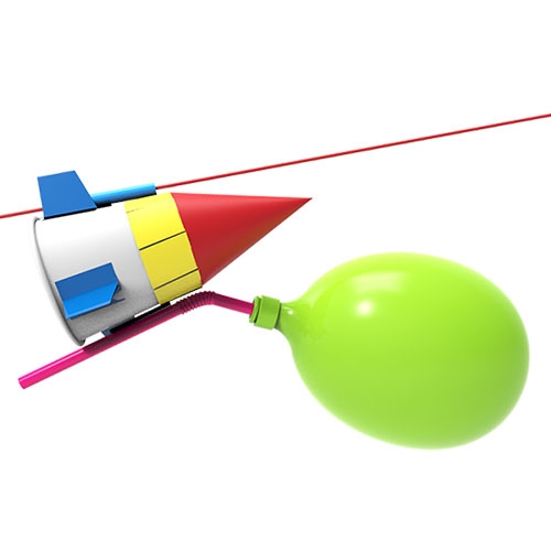 줄타는 풍선 종이컵로켓(1인용)