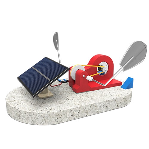 태양광 어기여차 노젓는 로봇보트