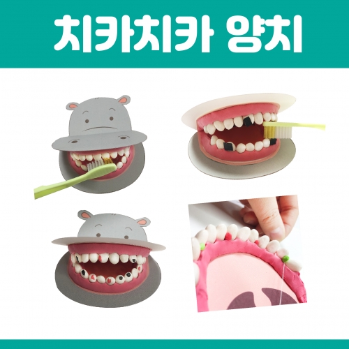 [키루]치카치카 하마 양치놀이(5인세트)