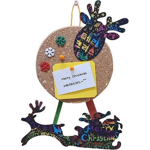 루돌프썰매 스크래치 메모꽂이