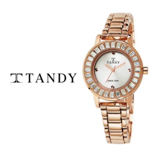 [TANDY] 탠디 럭셔리 여성용 쥬얼워치(스와로브스키 식입) T-4034 로즈골드
