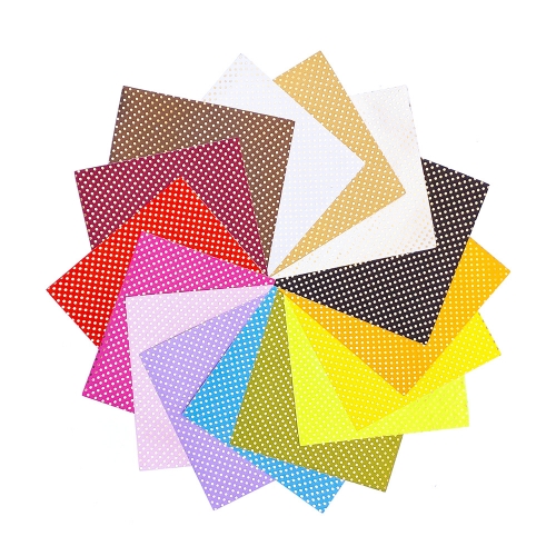 [만꾸] 골드 도트 원단 스티커(15장)