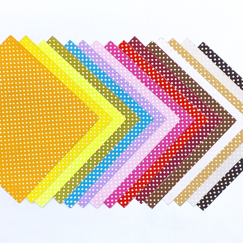 [만꾸] 골드 도트 원단 스티커(15장)