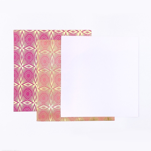 [만꾸] 골드 무늬 원단 스티커(14장)