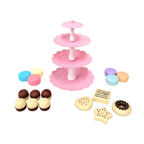 달콤 디저트 타워 플레이세트 역할놀이 마카롱 도넛 쿠키 초콜릿