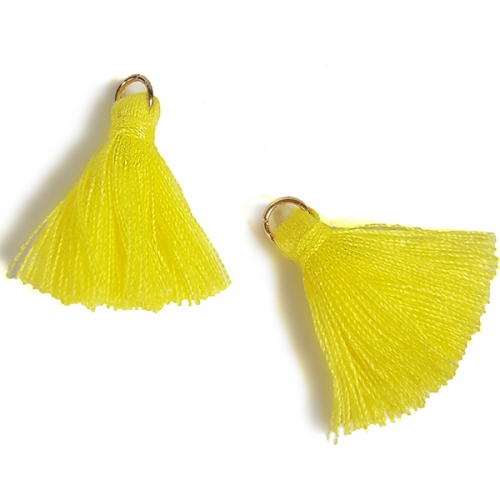 [탑키드] 미니 고리 노란 태슬 (5개입)