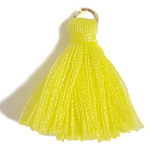 [탑키드] 미니 고리 노란 태슬 (5개입)