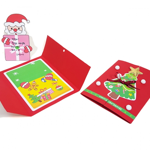 [탑키드] 만들기 크리스마스 트리와 산타 카드 (5인용)