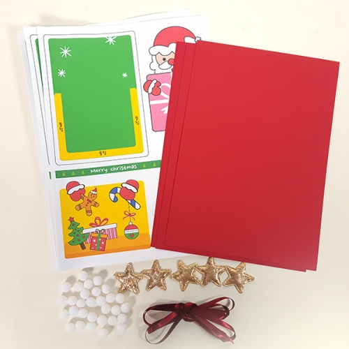 [탑키드] 만들기 크리스마스 트리와 산타 카드 (5인용)