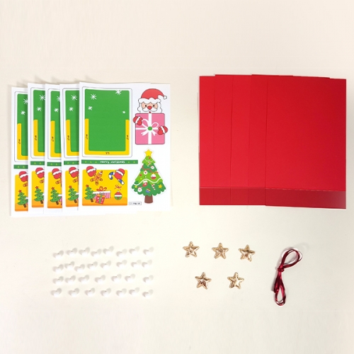 [탑키드] 만들기 크리스마스 트리와 산타 카드 (5인용)