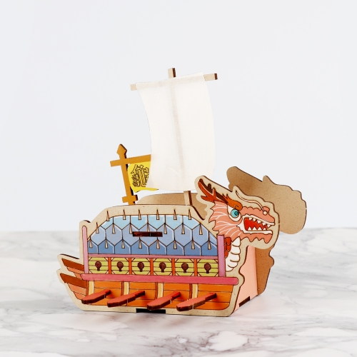 메이크문구 W026 우드저금통만들기 거북선