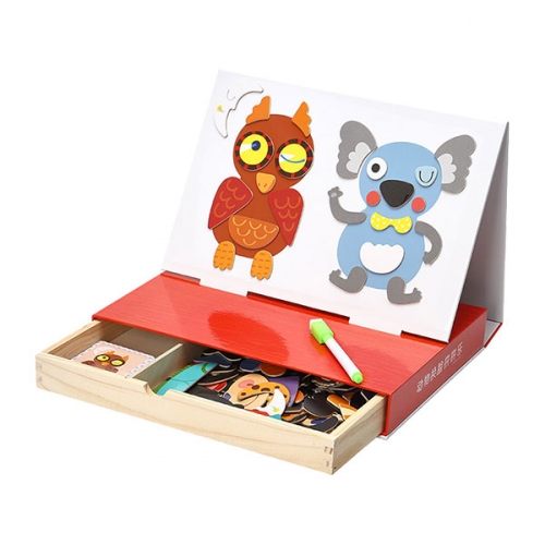 동물 옷입히기 원목 자석 퍼즐 놀이