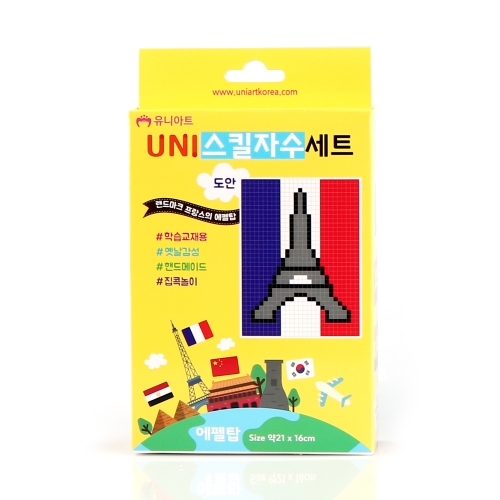 [메이크문구]US003 유니스킬자수세트 에펠탑