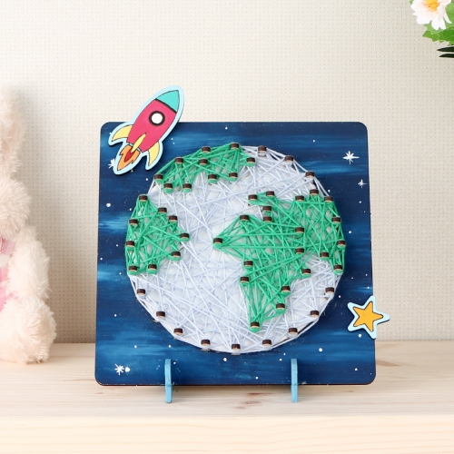 메이크문구 W022 스트링아트우드액자만들기 지구