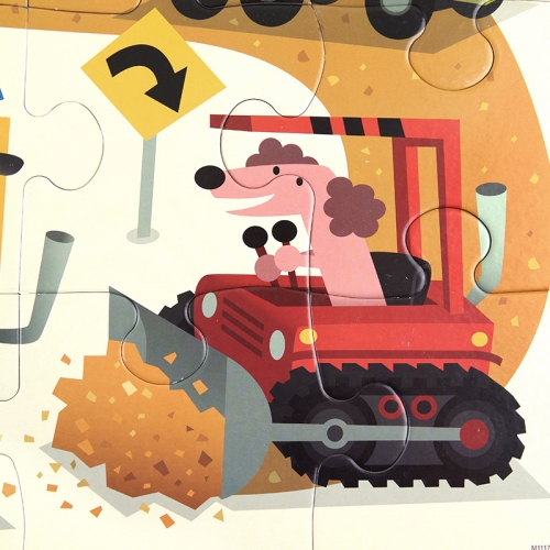 [퍼즐]머드퍼피 건설현장 25피스 점보 / 2세이상