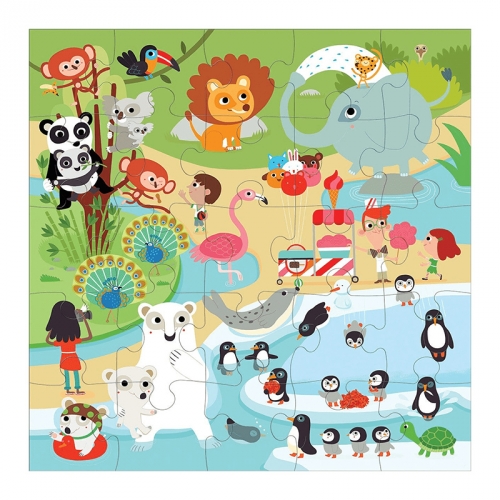 [퍼즐]머드퍼피 동물원 25피스 점보 / 2세이상