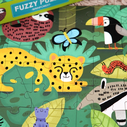 [퍼즐]머드퍼피 열대우림 42피스 촉감 / 3세이상