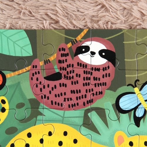 [퍼즐]머드퍼피 열대우림 42피스 촉감 / 3세이상