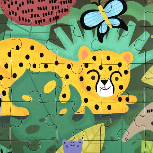 [퍼즐]머드퍼피 열대우림 42피스 촉감 / 3세이상