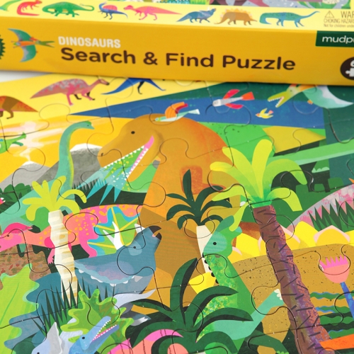 [퍼즐]머드퍼피 공룡 64피스 그림찾기  / 4세이상