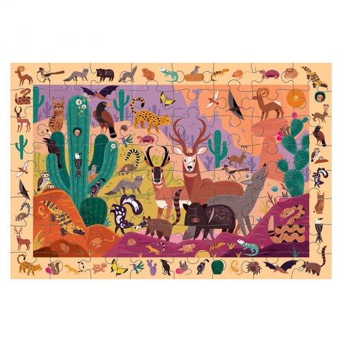 [퍼즐]머드퍼피 사우스웨스트 사막생물 64피스 그림찾기 / 4세이상