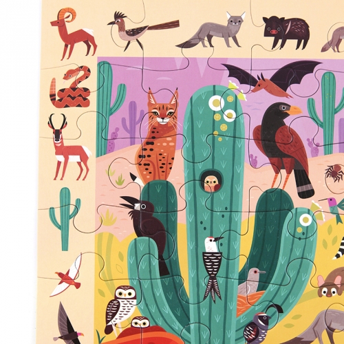 [퍼즐]머드퍼피 사우스웨스트 사막생물 64피스 그림찾기 / 4세이상