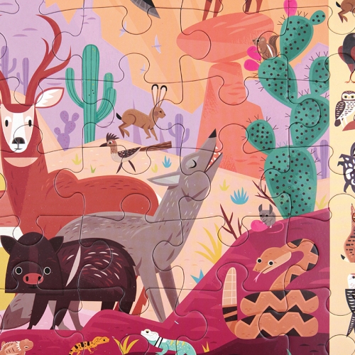 [퍼즐]머드퍼피 사우스웨스트 사막생물 64피스 그림찾기 / 4세이상