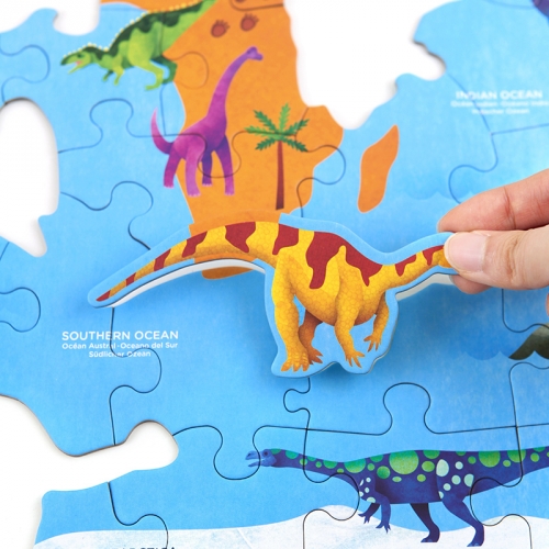 [퍼즐]머드퍼피 세계 공룡 지도 80피스  / 5-9세
