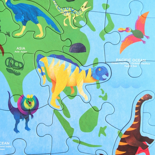 [퍼즐]머드퍼피 세계 공룡 지도 80피스  / 5-9세