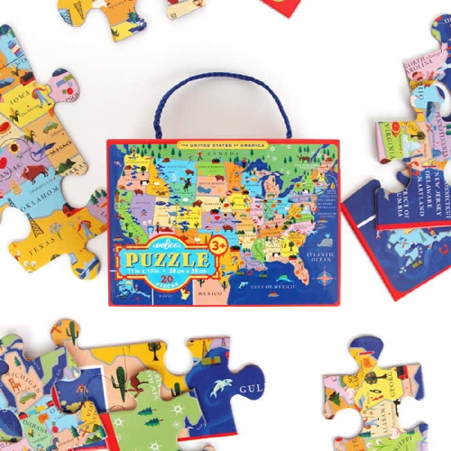 [퍼즐]이부 미국지도 20피스  / 3세이상