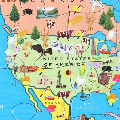 [퍼즐]이부 세계지도 100피스 / 5세이상