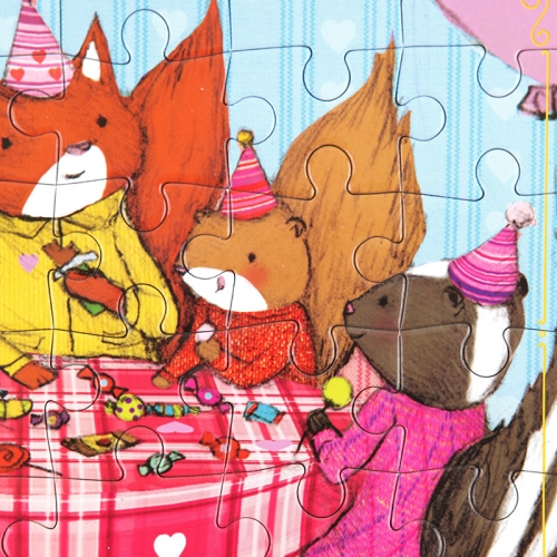 [퍼즐]이부 동물파티 36피스 / 미니 3세이상