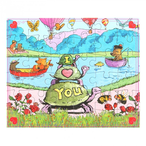 [퍼즐]이부 아이러브거북이 36피스 / 미니 3세이상