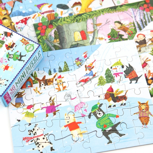 [퍼즐]이부 강아지 스케이팅 36피스 / 미니 3세이상