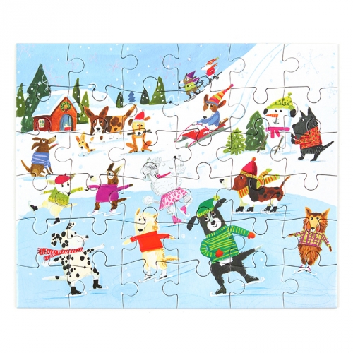 [퍼즐]이부 강아지 스케이팅 36피스 / 미니 3세이상