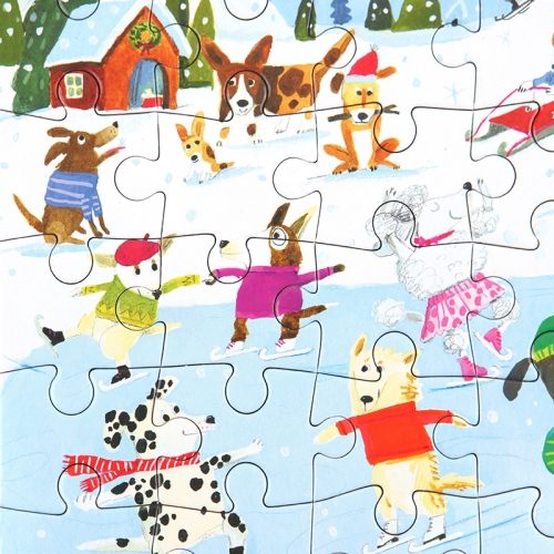 [퍼즐]이부 강아지 스케이팅 36피스 / 미니 3세이상