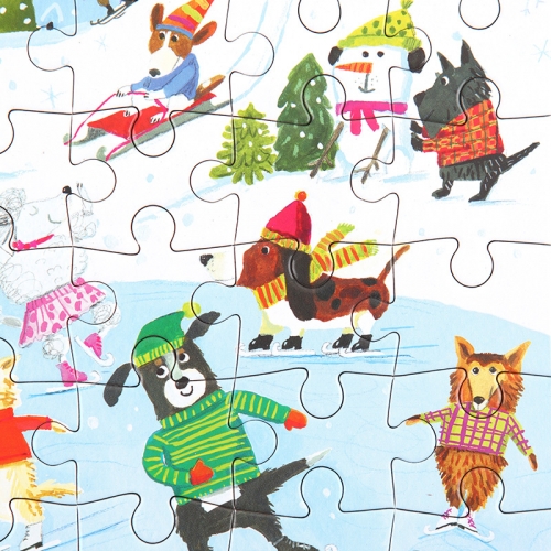 [퍼즐]이부 강아지 스케이팅 36피스 / 미니 3세이상