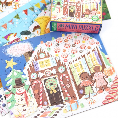 [퍼즐]이부 진저브레드 하우스 36피스 / 미니 3세이상