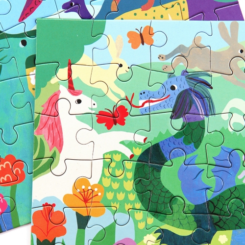 [퍼즐]이부 유니콘과 드래곤 36피스 미니 / 3세이상