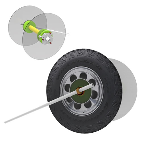 고무동력수레 초경량 빅투휠(일반형 5인용)