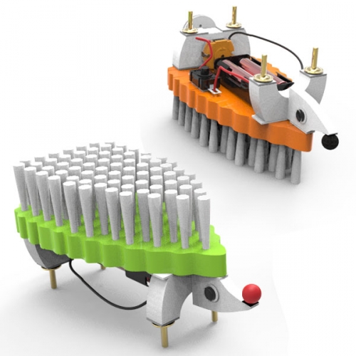 뉴 고슴도치 양면 청소진동로봇(5인용)