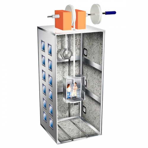 뉴 도르래의 원리 간이 엘리베이터(5인용)