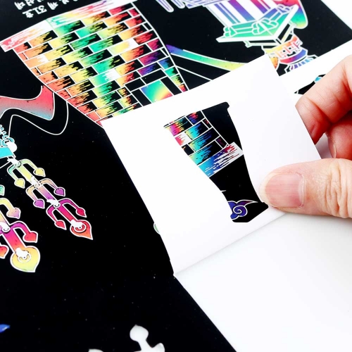 [메이크문구]펀칭스크래치병풍세트 전통 랜드마크