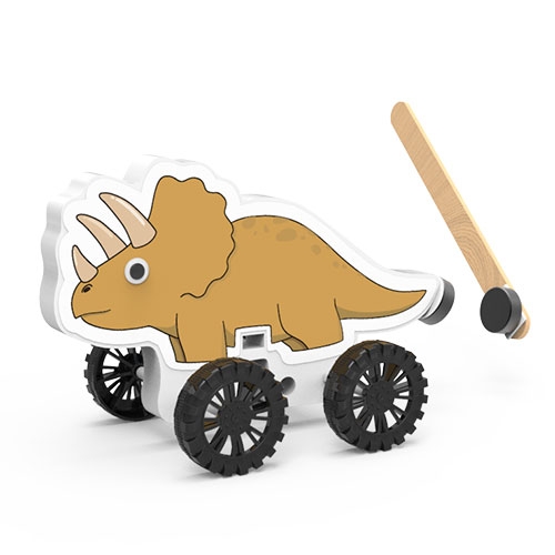 자석으로 가는 자동차 트리케라 (1개)