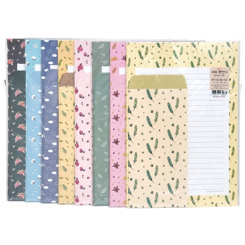 패턴 세트편지지(1000원X20개)