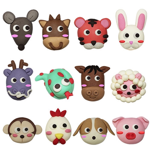 뉴 오물조물비누12지신 12간지동물 (소띠 12세트)